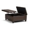 Simpli Home Harrison 36"Square Coffee Table Lift Top Storage Ottoman Modern
